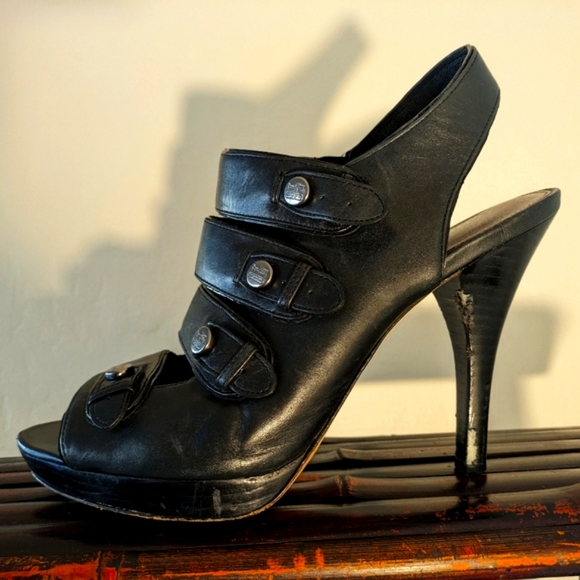 Coach Stillettos |Sandra Calf Heels with side buttons|Size 11 - Picture 8 of 13